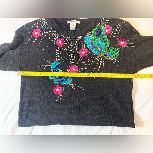 Bonnie Evans Vintage Sequins Sweater Dress - Picture 9 of 9